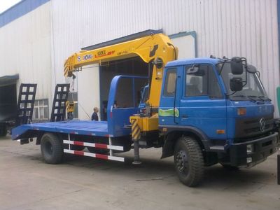 巴彥淖爾挖機平板拖車帶隨車吊隨車吊帶平板拖車廠家_專用汽車欄目